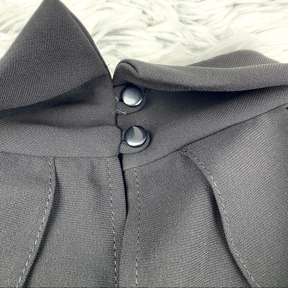 Topshop Black Ruffle Cold Shoulder Blouse EUC - Picture 9 of 12